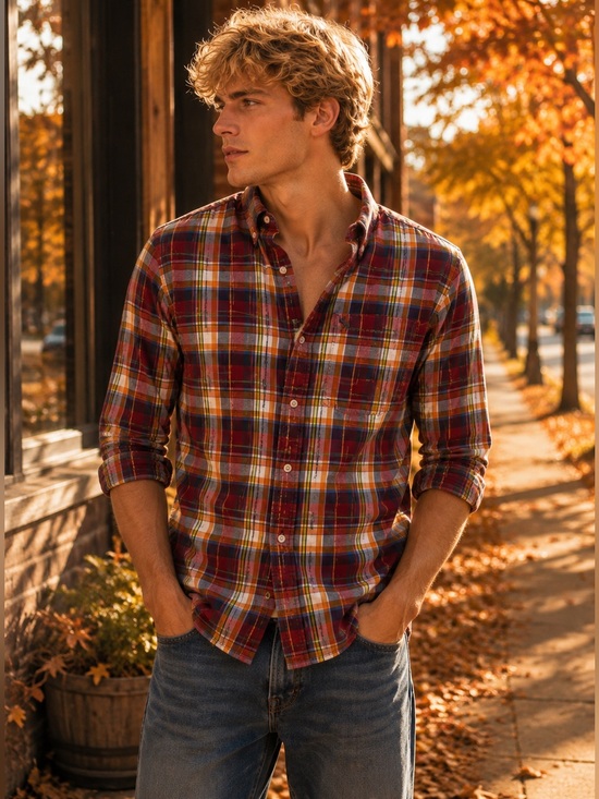 Abercrombie & Fitch Other - Y2K Abercrombie & Fitch Men's Plaid Button-Down Shirt